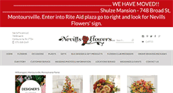 Desktop Screenshot of nevillsflowers.com