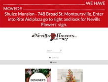 Tablet Screenshot of nevillsflowers.com